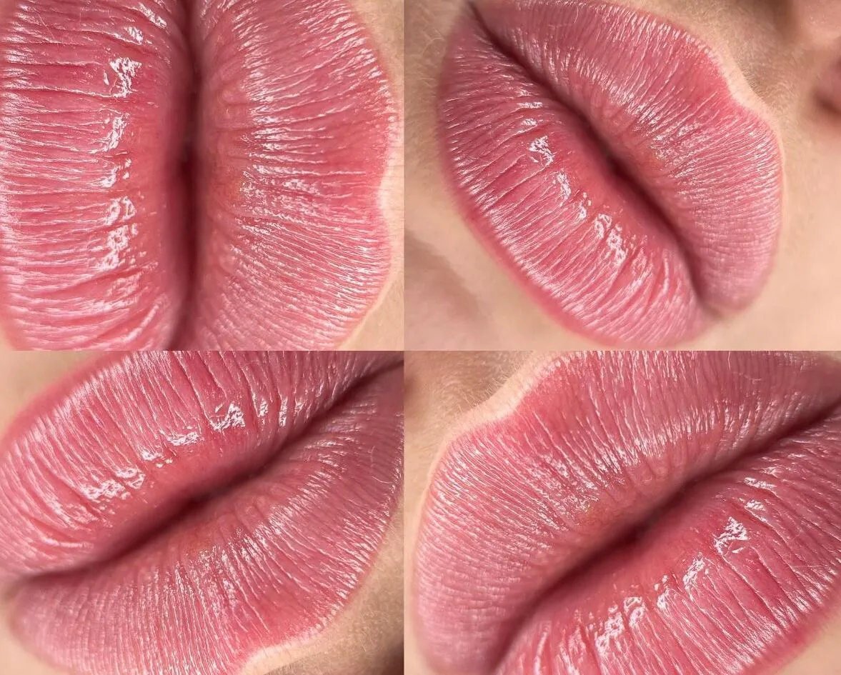 permanent lip tattoo